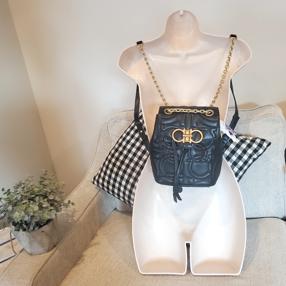 Brand new Ferragamo Small Gancini Backpack